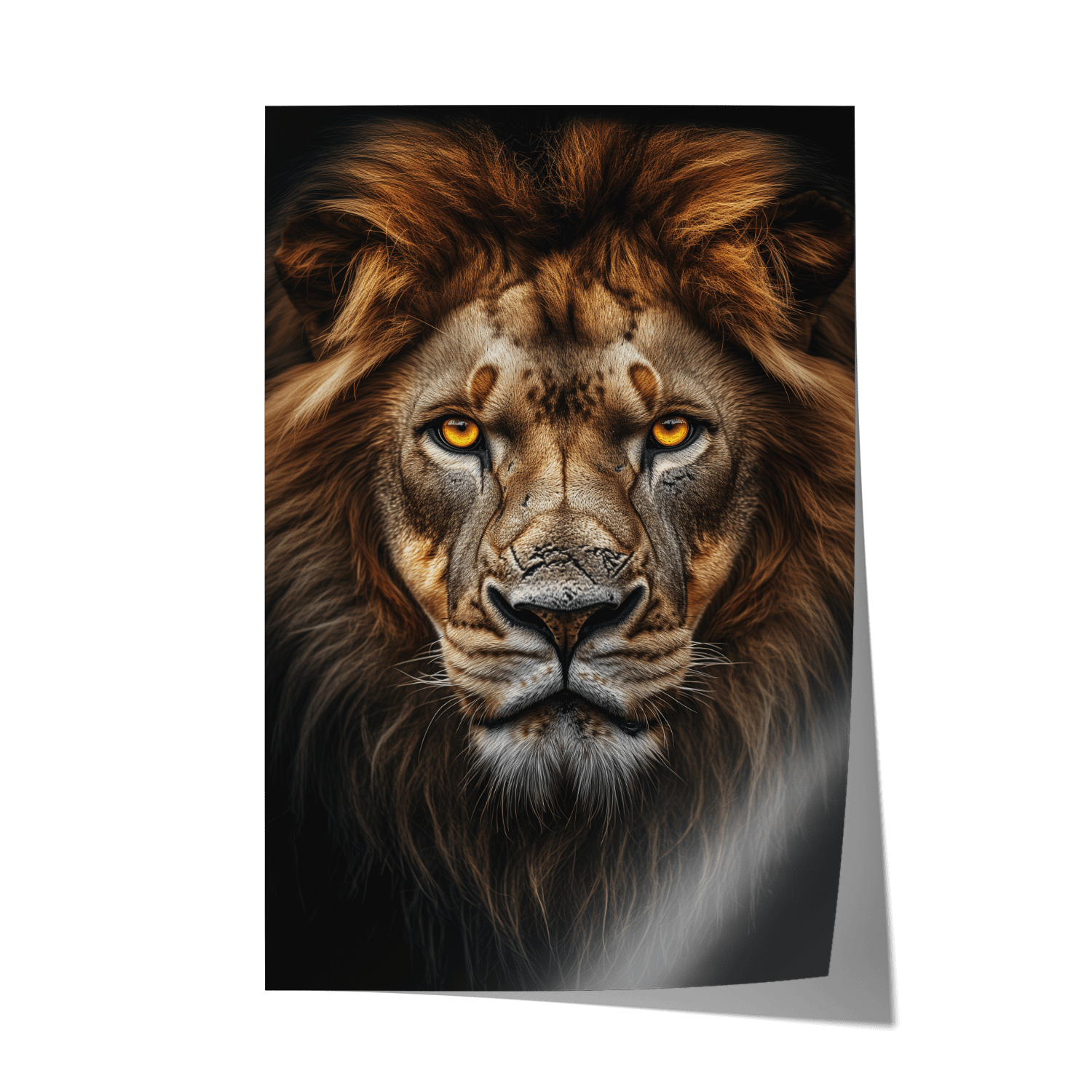 LION PORTRAIT*Papier*40x60*Papier*Kunstwerk*Masculina.nl