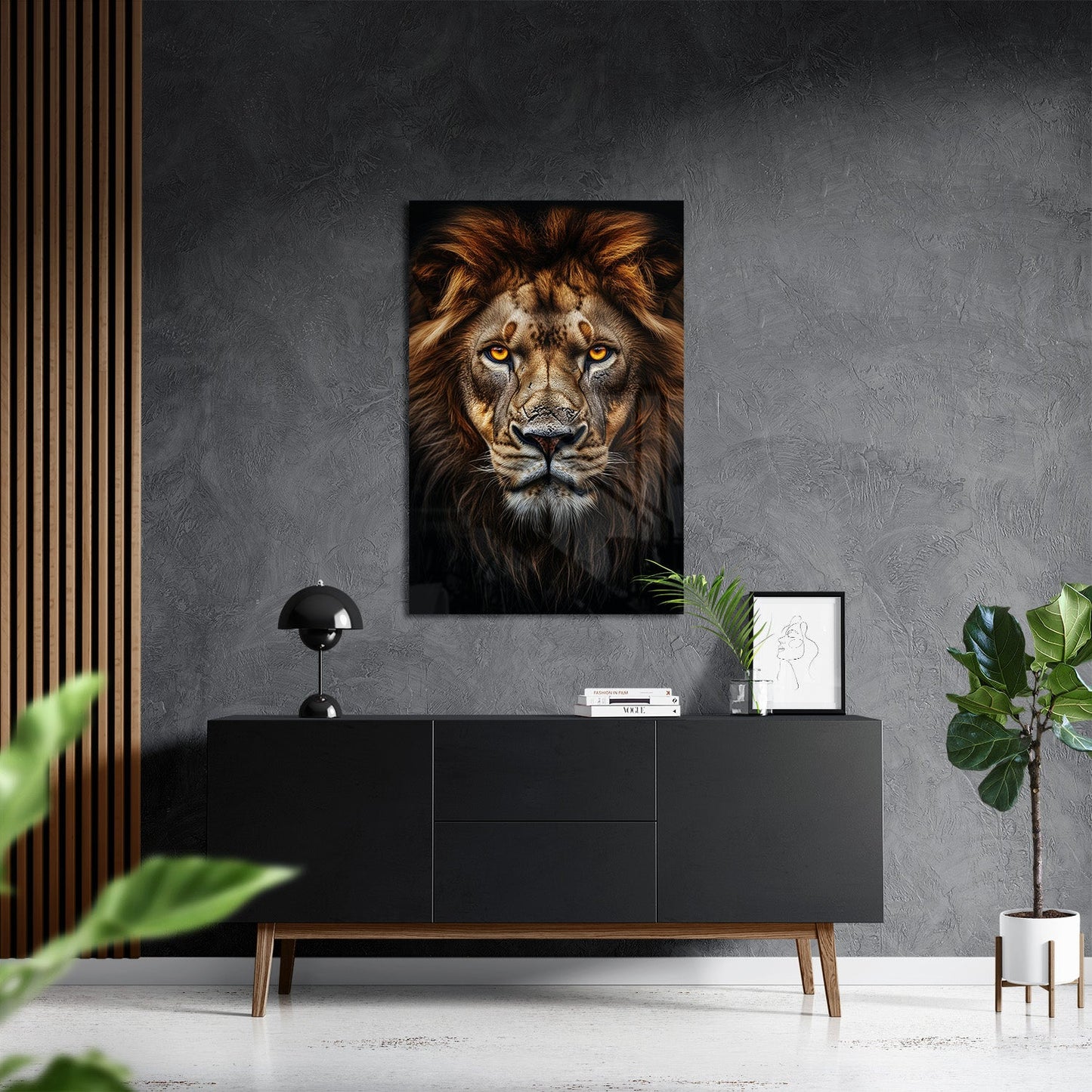LION PORTRAIT*Plexiglas*40x60*Plexiglas*Kunstwerk*Masculina.nl