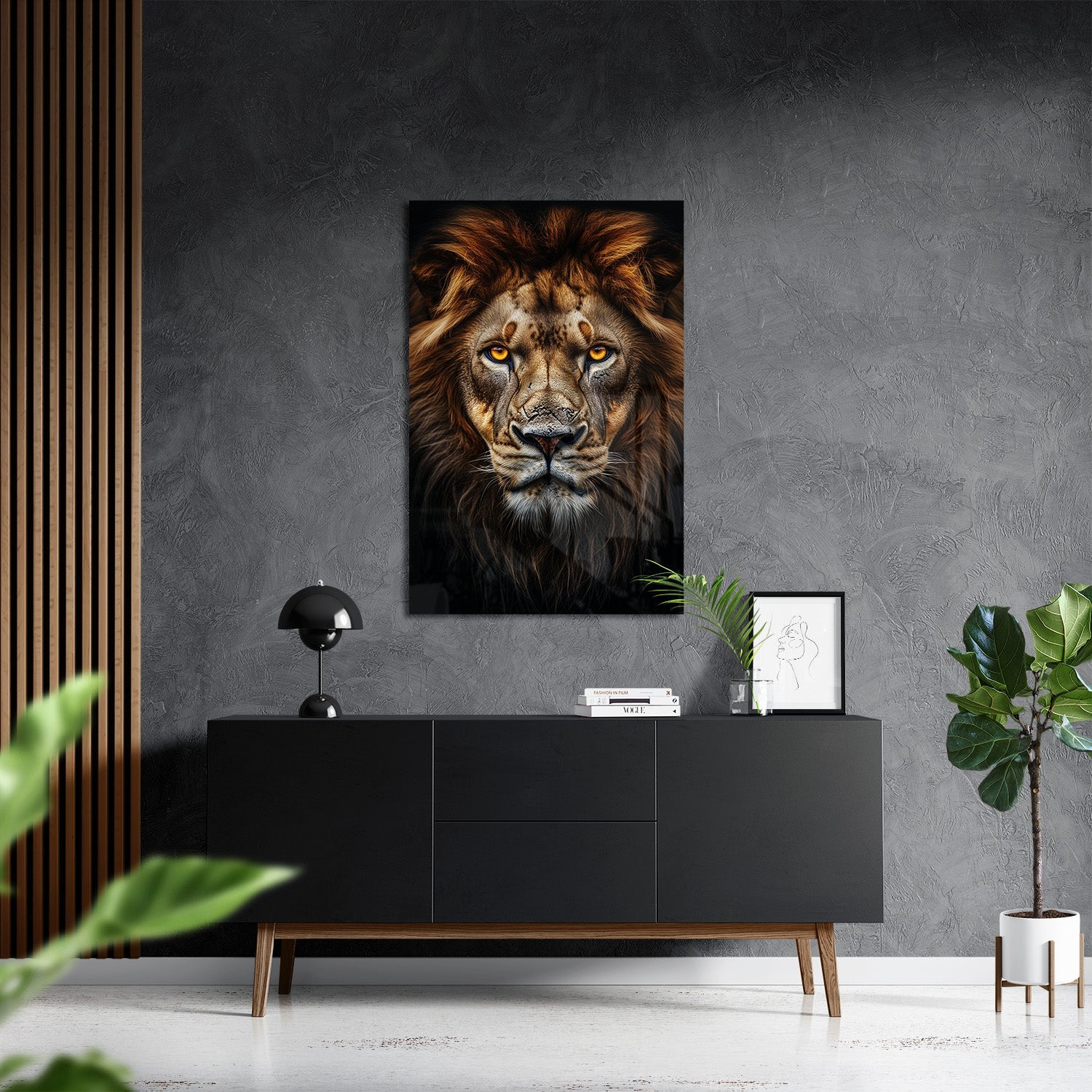 LION PORTRAIT*Plexiglas*40x60*Plexiglas*Kunstwerk*Masculina.nl