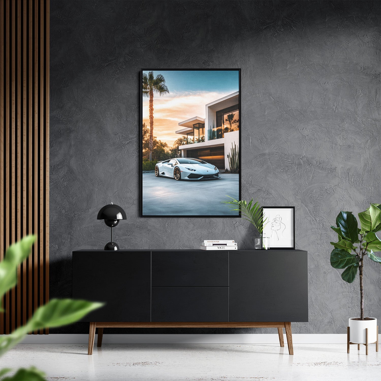 LUXURY IN WHITE*Canvas*40x60*Baklijst*Kunstwerk*Masculina.nl