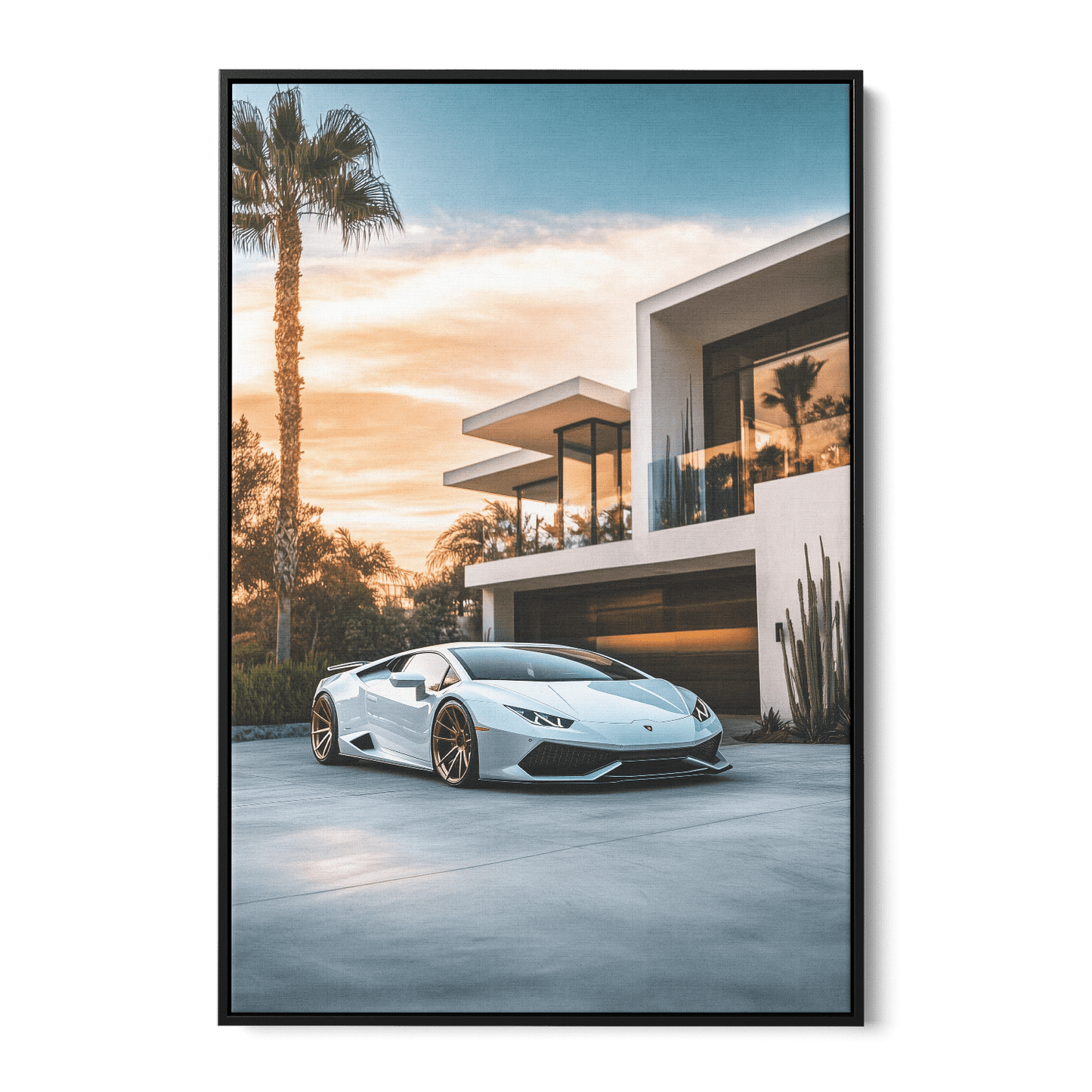 LUXURY IN WHITE*Canvas*40x60*Baklijst*Kunstwerk*Masculina.nl