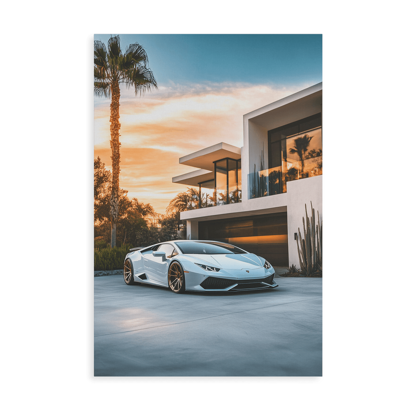 LUXURY IN WHITE*Canvas*40x60*Canvas*Kunstwerk*Masculina.nl