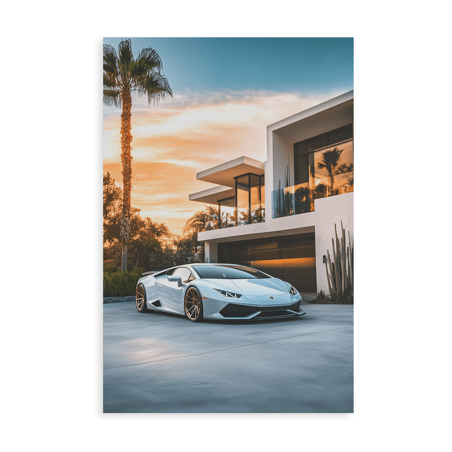 LUXURY IN WHITE*Canvas*40x60*Canvas*Kunstwerk*Masculina.nl