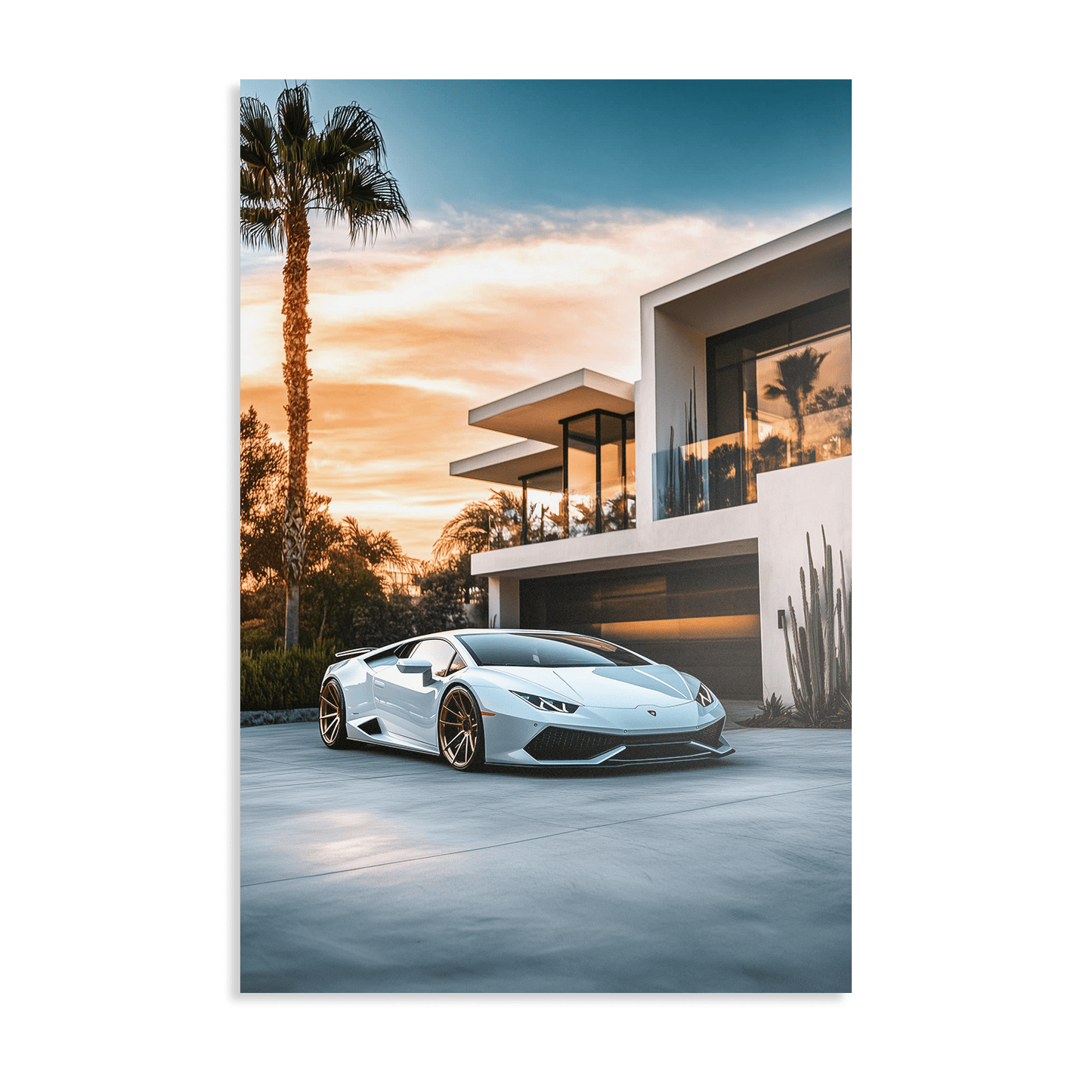 LUXURY IN WHITE*Dibond*40x60*Dibond*Kunstwerk*Masculina.nl