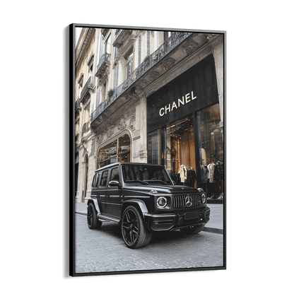 MATTE BLACK MERCEDES G63*Canvas*40x60*Baklijst*Kunstwerk*Masculina.nl