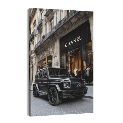 MATTE BLACK MERCEDES G63*Canvas*40x60*Canvas*Kunstwerk*Masculina.nl