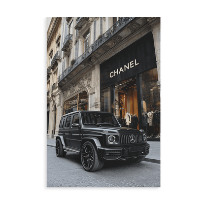 MATTE BLACK MERCEDES G63*Canvas*40x60*Canvas*Kunstwerk*Masculina.nl