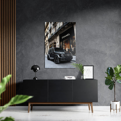 MATTE BLACK MERCEDES G63*Dibond*40x60*Dibond*Kunstwerk*Masculina.nl