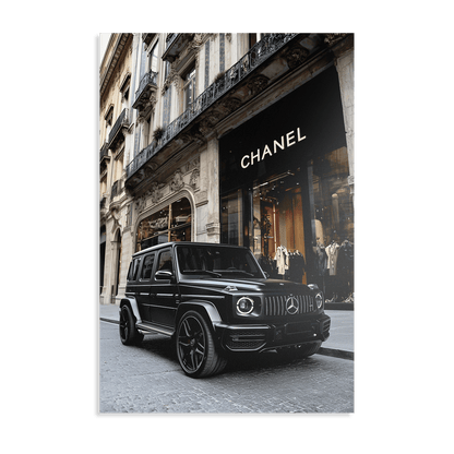 MATTE BLACK MERCEDES G63*Dibond*40x60*Dibond*Kunstwerk*Masculina.nl