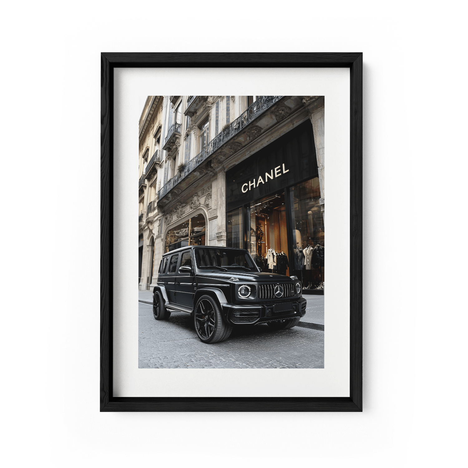 MATTE BLACK MERCEDES G63*Papier*40x60*Papier*Kunstwerk*Masculina.nl