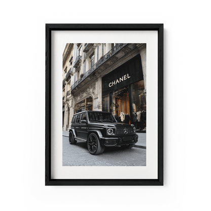 MATTE BLACK MERCEDES G63*Papier*40x60*Papier*Kunstwerk*Masculina.nl