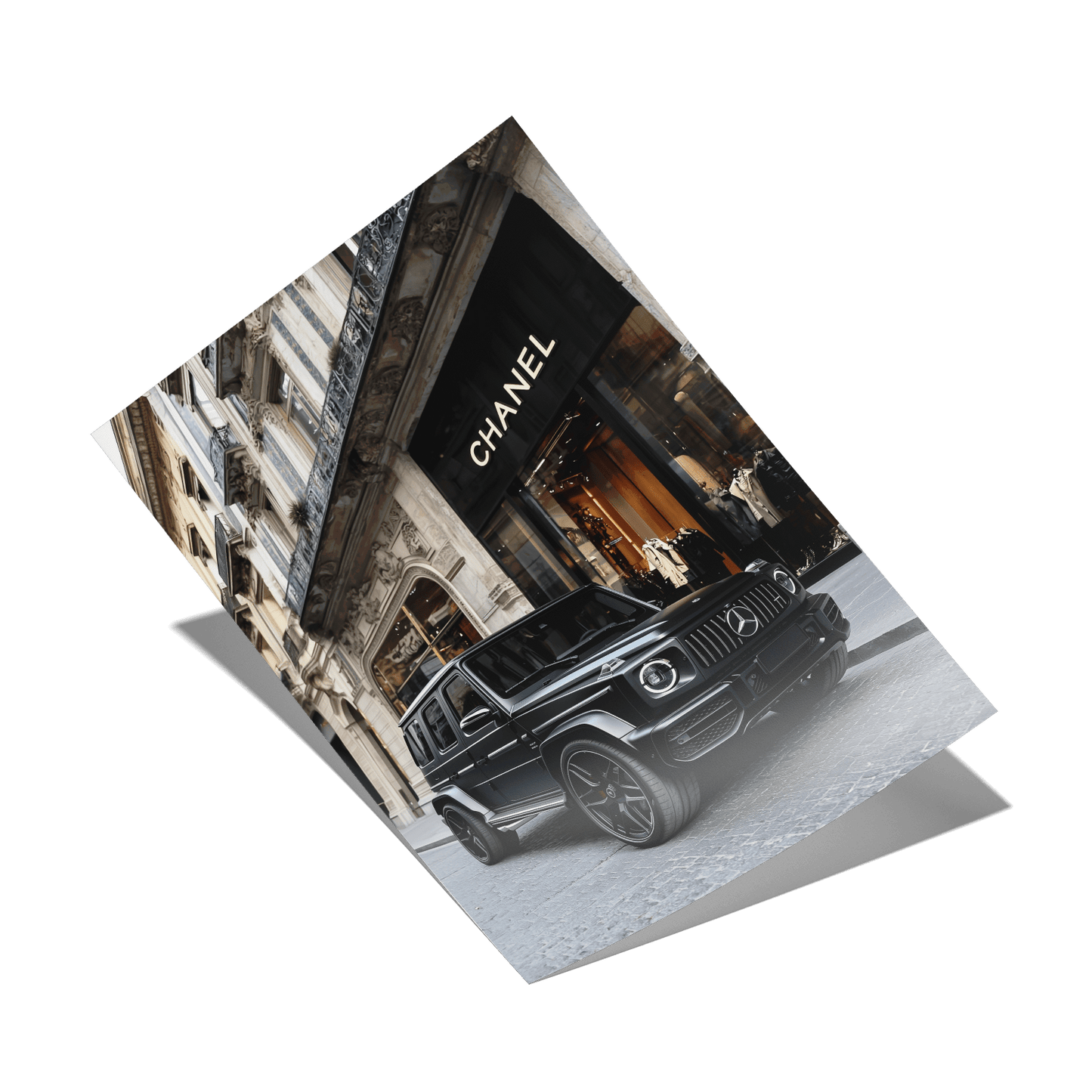 MATTE BLACK MERCEDES G63*Papier*40x60*Papier*Kunstwerk*Masculina.nl