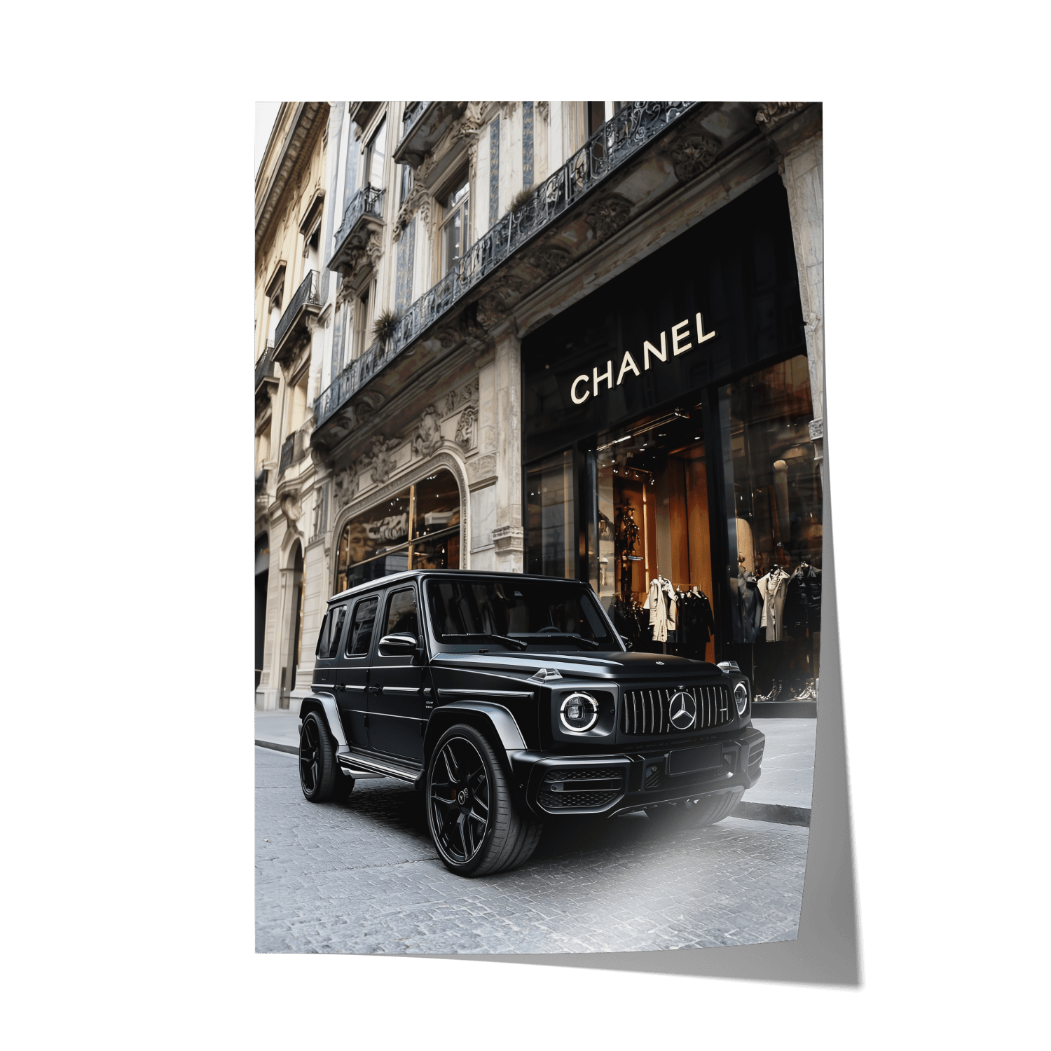 MATTE BLACK MERCEDES G63*Papier*40x60*Papier*Kunstwerk*Masculina.nl