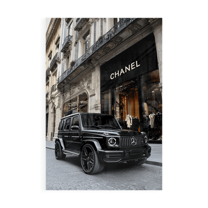 MATTE BLACK MERCEDES G63*Plexiglas*40x60*Plexiglas*Kunstwerk*Masculina.nl