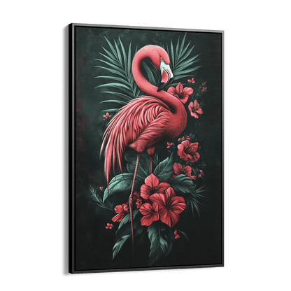 MIDNIGHT FLAMINGO*Canvas*40x60*Baklijst*Kunstwerk*Masculina.nl