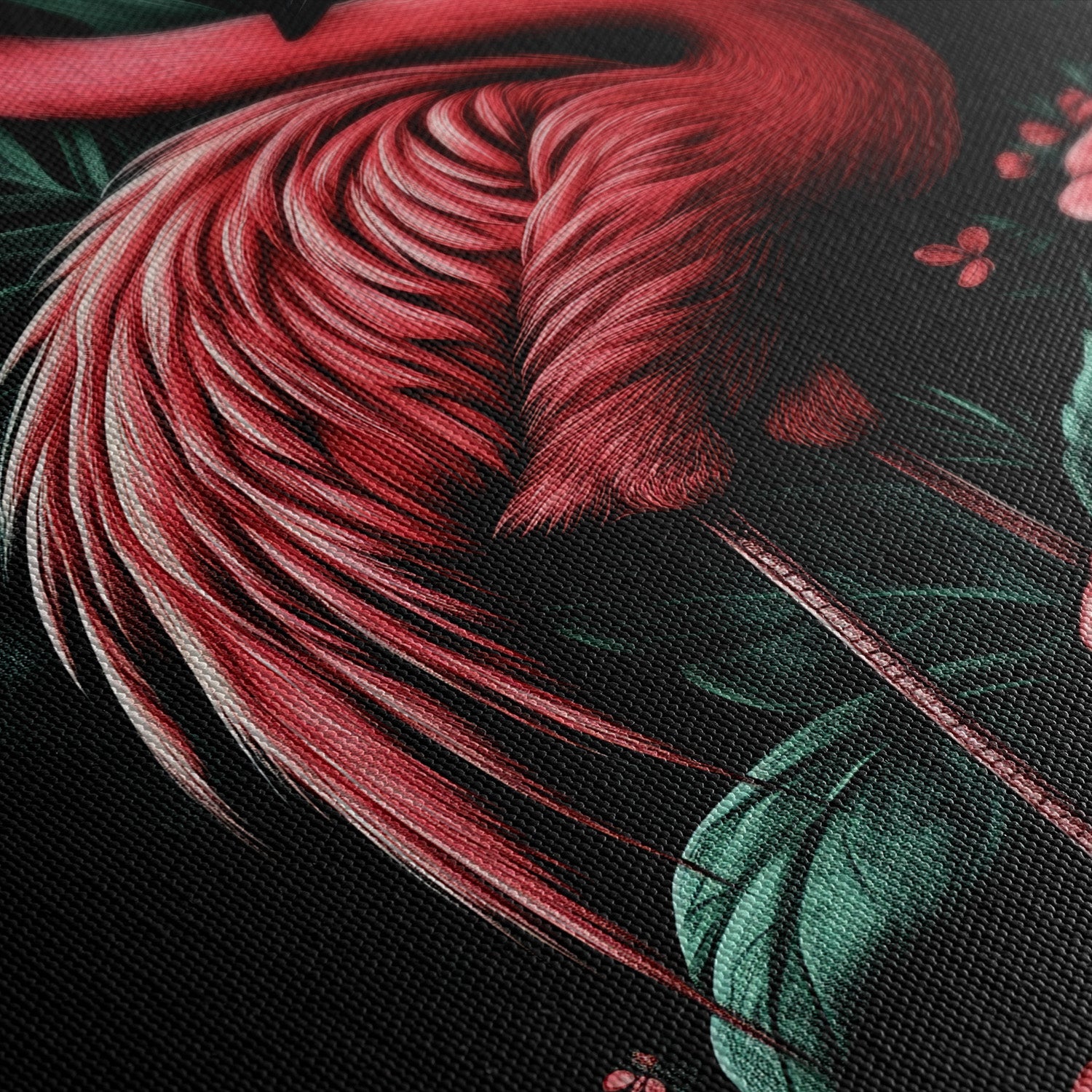 MIDNIGHT FLAMINGO*Canvas*40x60*Canvas*Kunstwerk*Masculina.nl