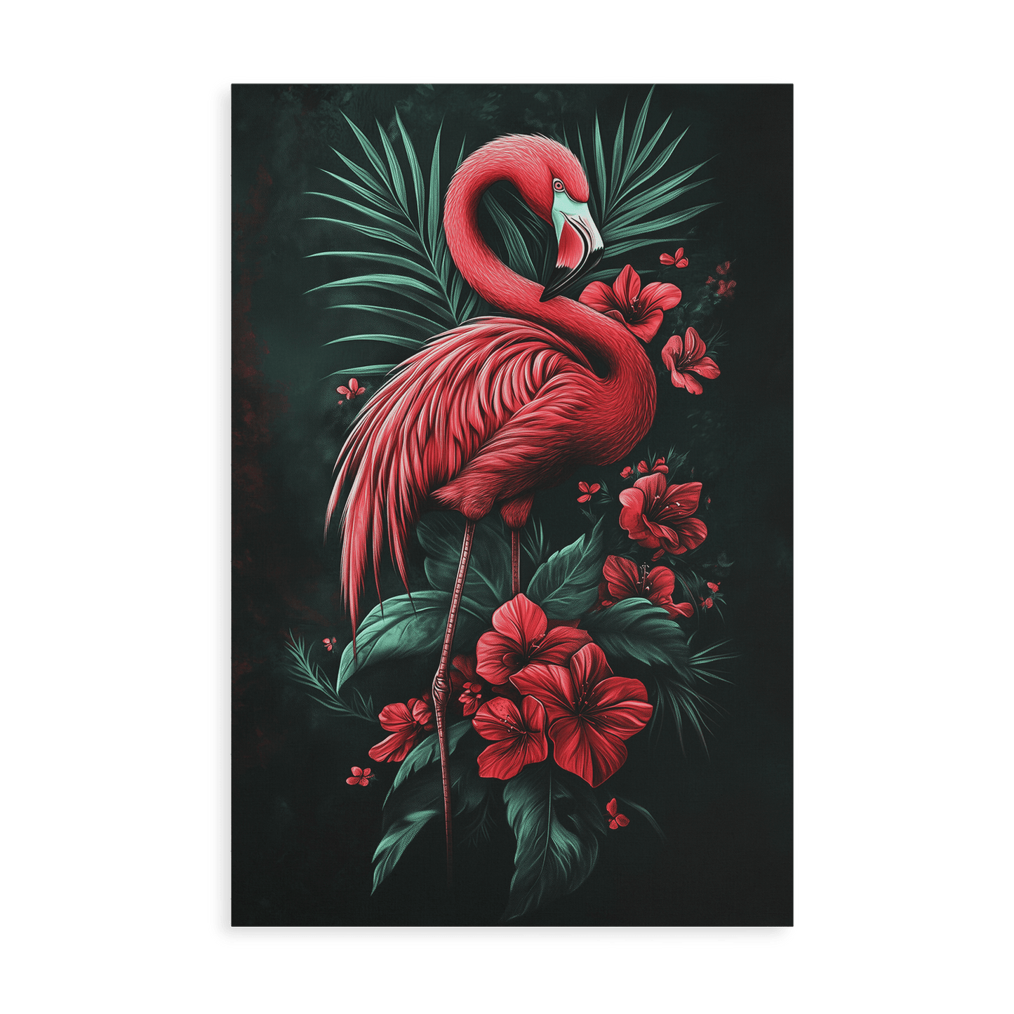 MIDNIGHT FLAMINGO*Canvas*40x60*Canvas*Kunstwerk*Masculina.nl