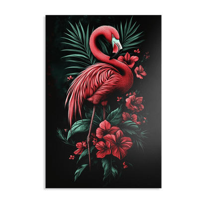 MIDNIGHT FLAMINGO*Dibond*40x60*Dibond*Kunstwerk*Masculina.nl