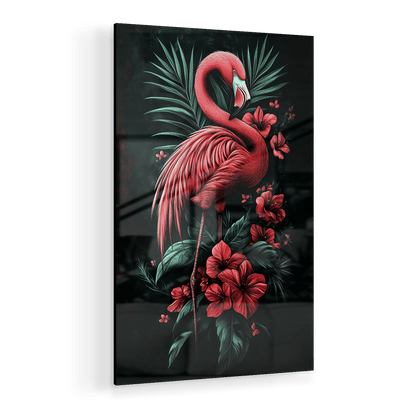 MIDNIGHT FLAMINGO*Plexiglas*40x60*Plexiglas*Kunstwerk*Masculina.nl