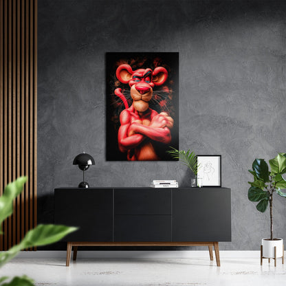 MISTER PANTHER*Dibond*40x60*Dibond*Kunstwerk*Masculina.nl