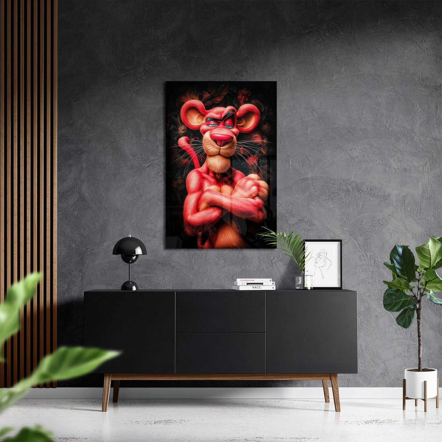 MISTER PANTHER*Plexiglas*40x60*Plexiglas*Kunstwerk*Masculina.nl