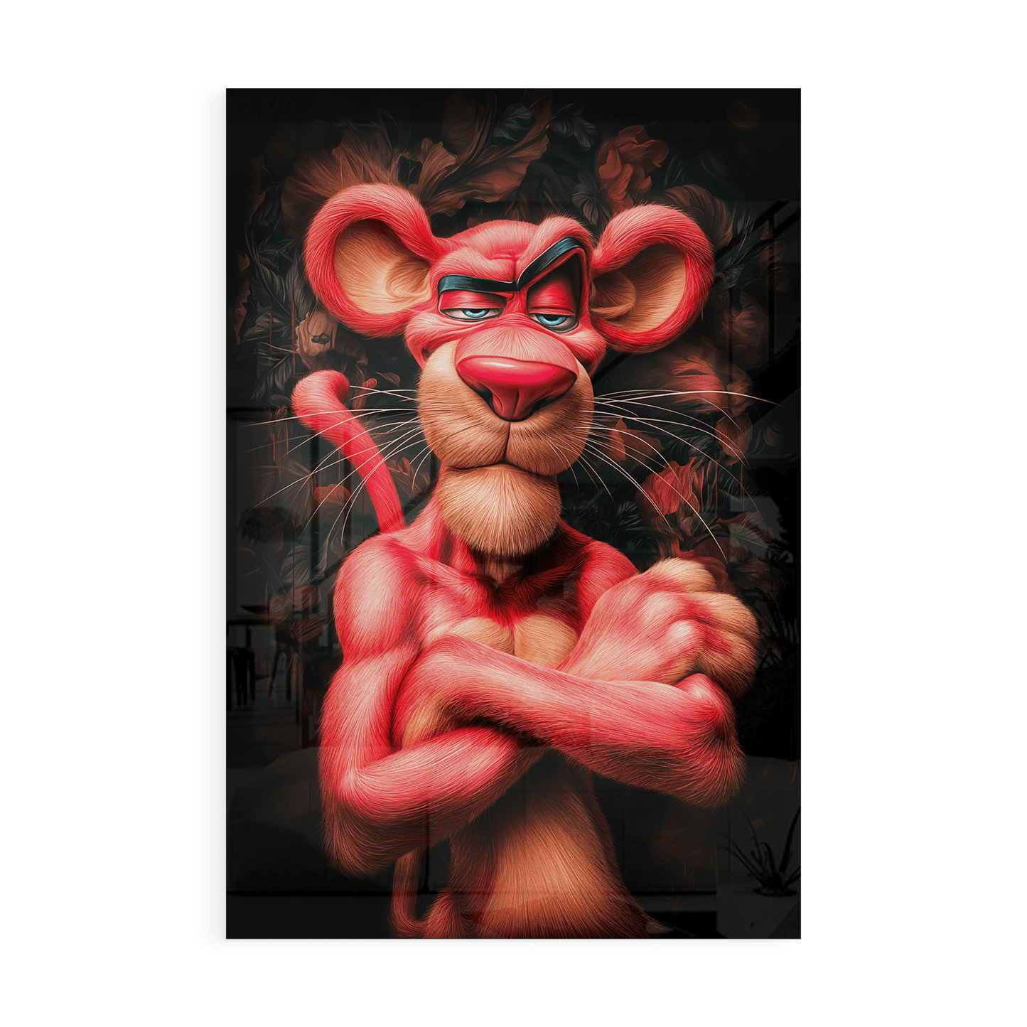 MISTER PANTHER*Plexiglas*40x60*Plexiglas*Kunstwerk*Masculina.nl