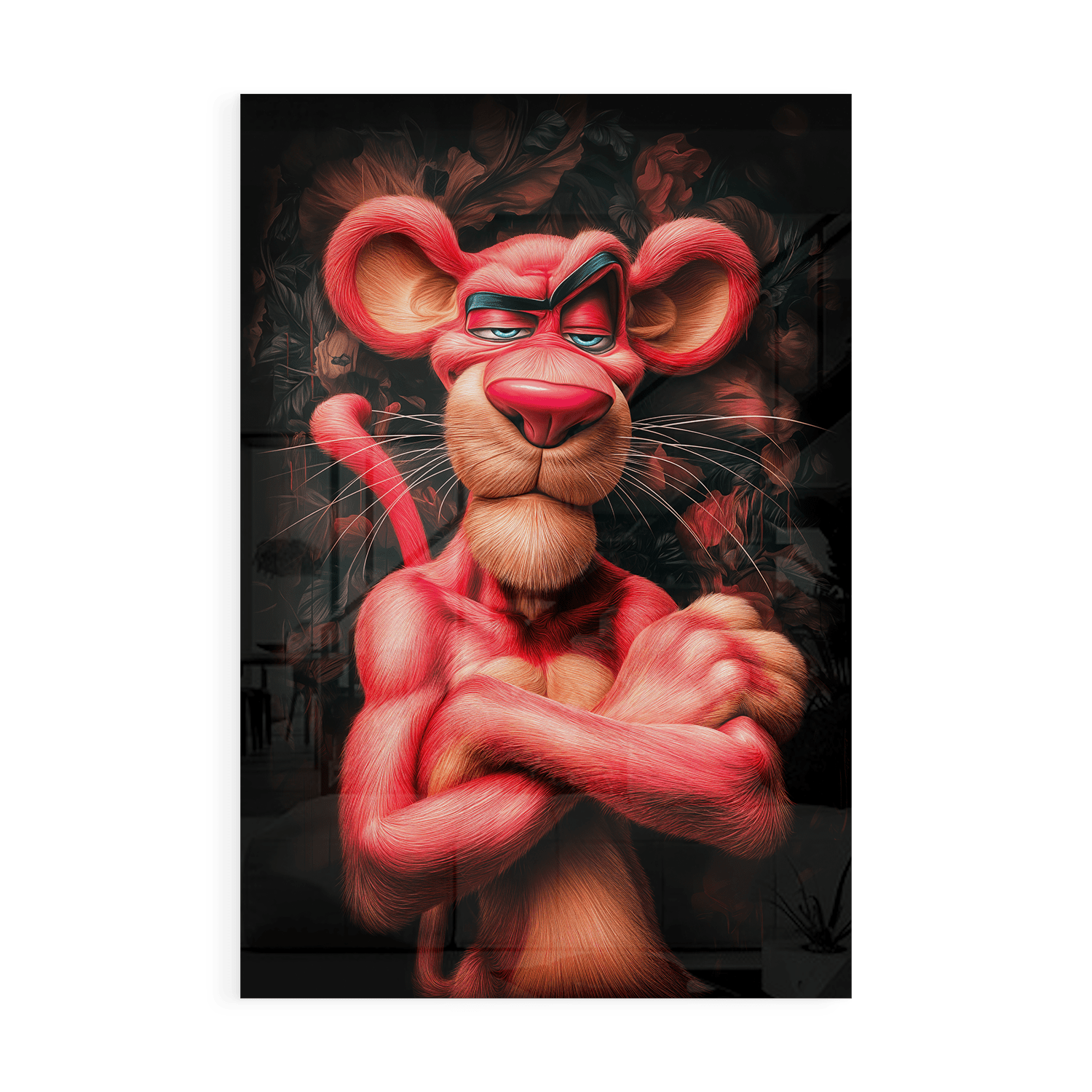 MISTER PANTHER*Plexiglas*40x60*Plexiglas*Kunstwerk*Masculina.nl