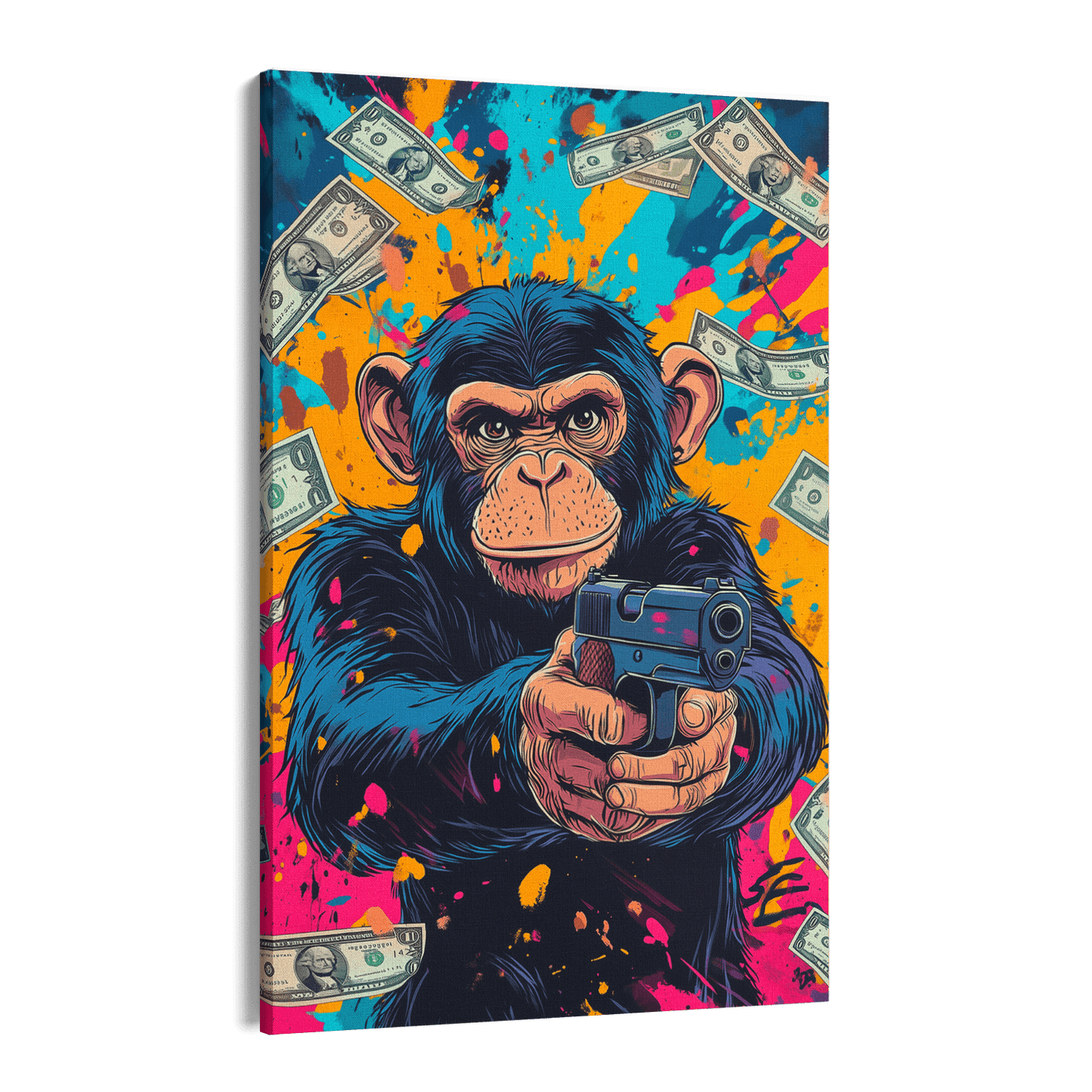 MONEY MONKEY*Canvas*40x60*Canvas*Kunstwerk*Masculina.nl