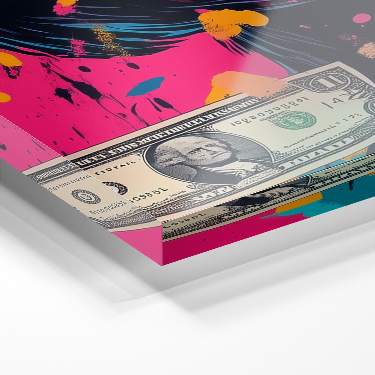 MONEY MONKEY*Plexiglas*40x60*Plexiglas*Kunstwerk*Masculina.nl