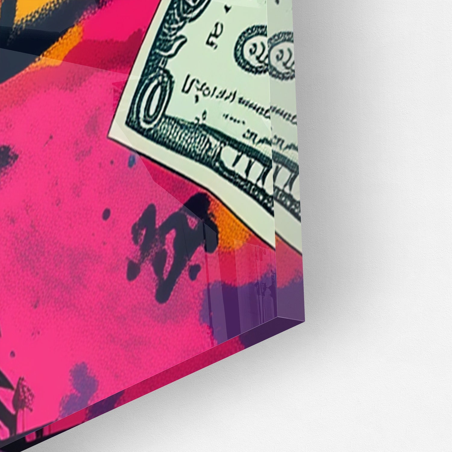 MONEY MONKEY*Plexiglas*40x60*Plexiglas*Kunstwerk*Masculina.nl