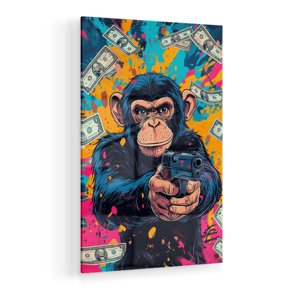MONEY MONKEY*Plexiglas*40x60*Plexiglas*Kunstwerk*Masculina.nl