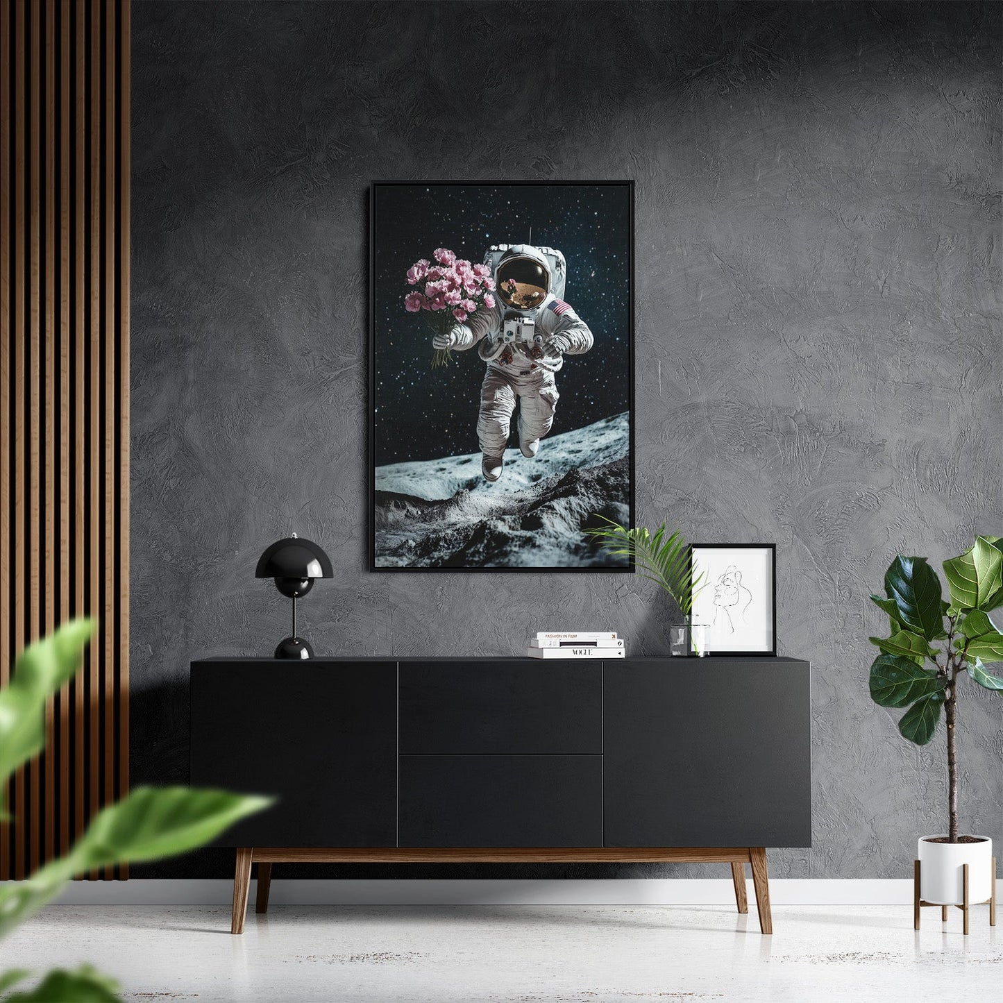 MOONLIGHT BOUQUET*Canvas*40x60*Baklijst*Kunstwerk*Masculina.nl