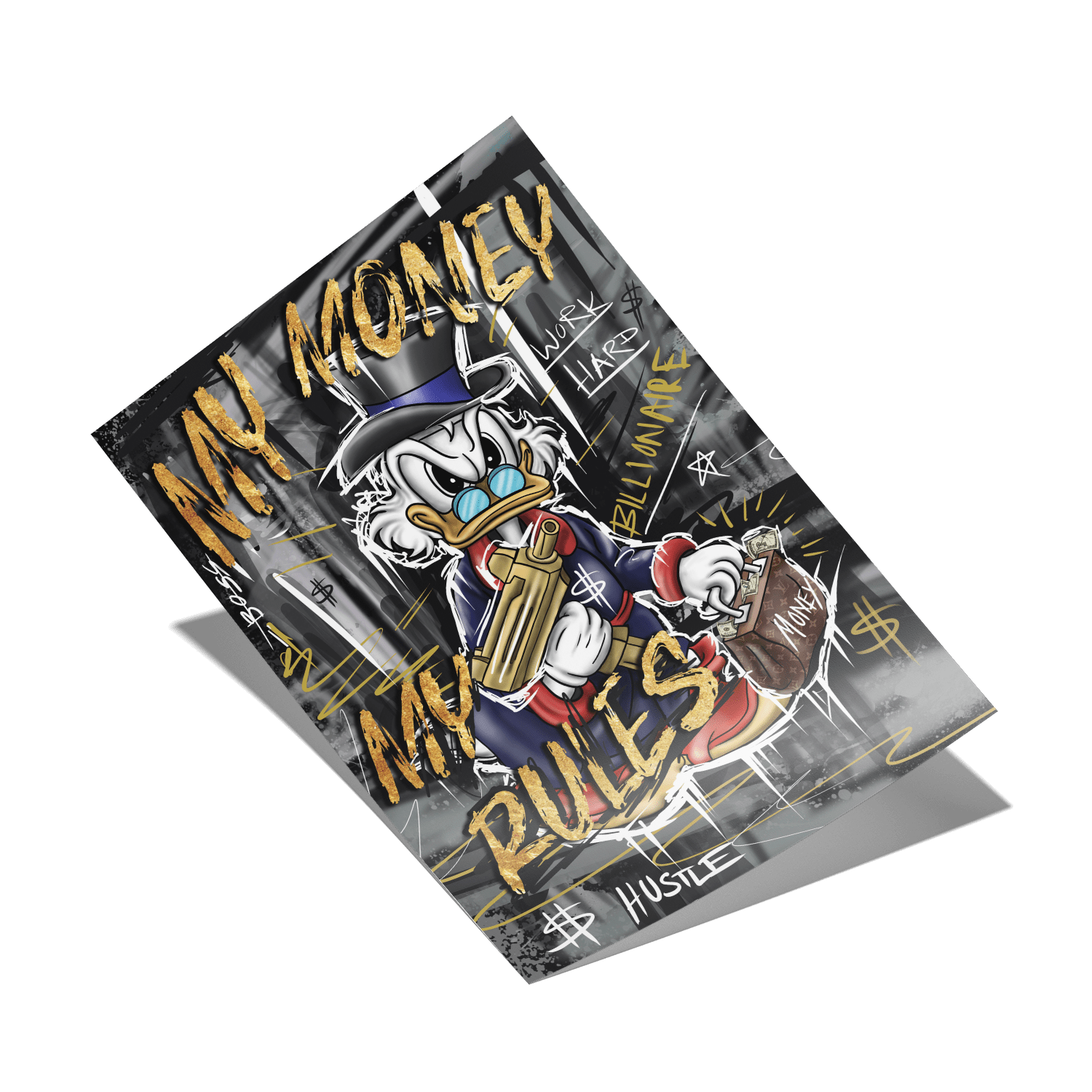 MY MONEY MY RULES*Papier*40x60*Papier*Kunstwerk*Masculina.nl