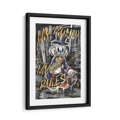 MY MONEY MY RULES*Papier*40x60*Papier*Kunstwerk*Masculina.nl