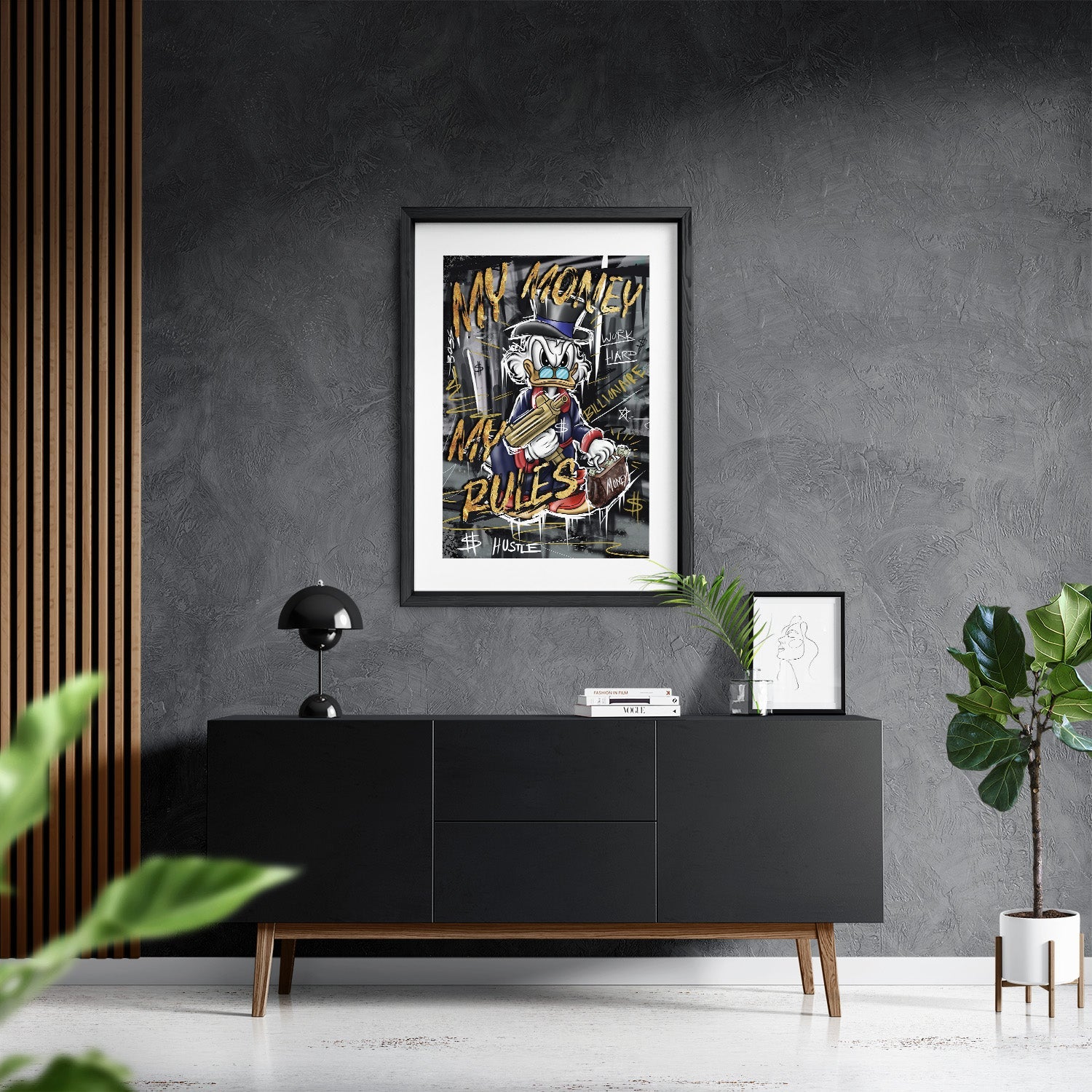 MY MONEY MY RULES*Papier*40x60*Papier*Kunstwerk*Masculina.nl