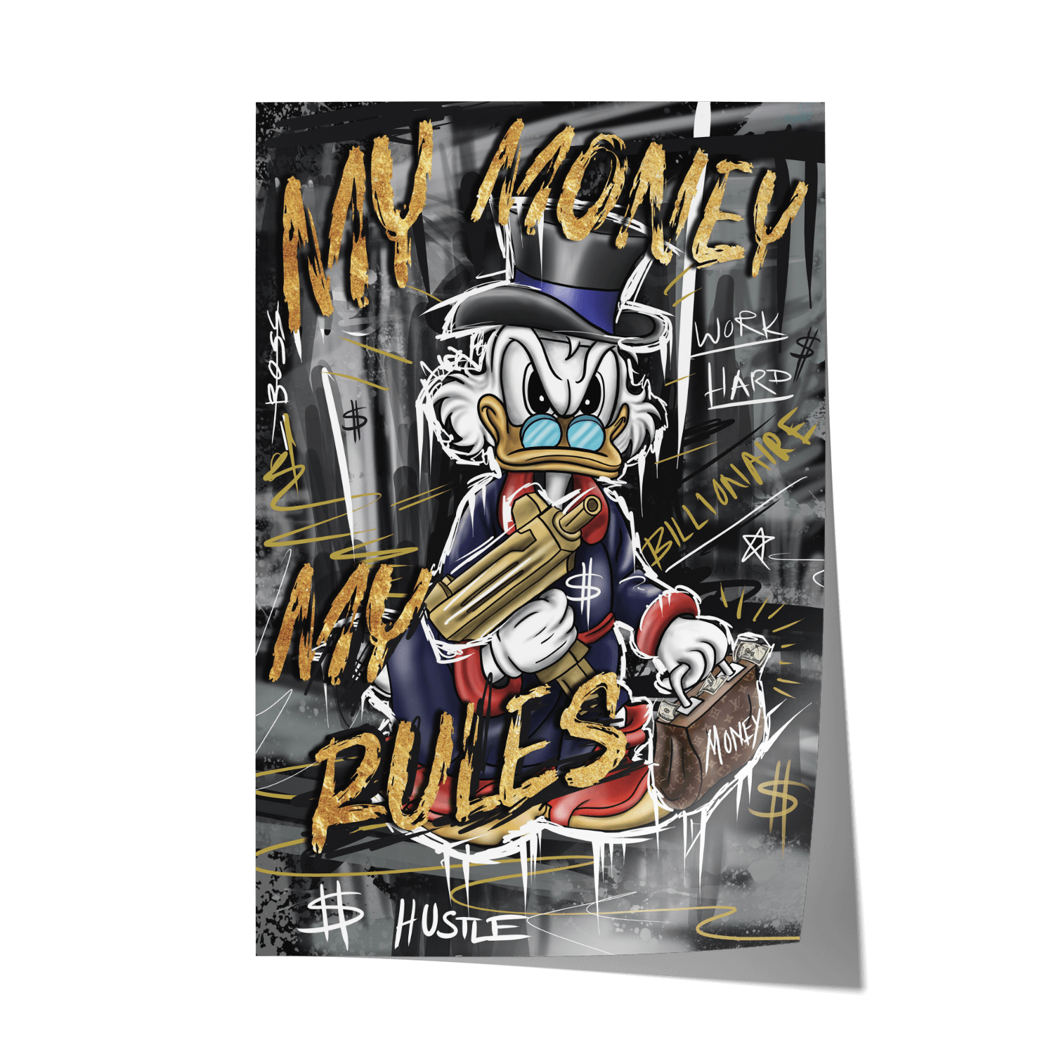 MY MONEY MY RULES*Papier*40x60*Papier*Kunstwerk*Masculina.nl