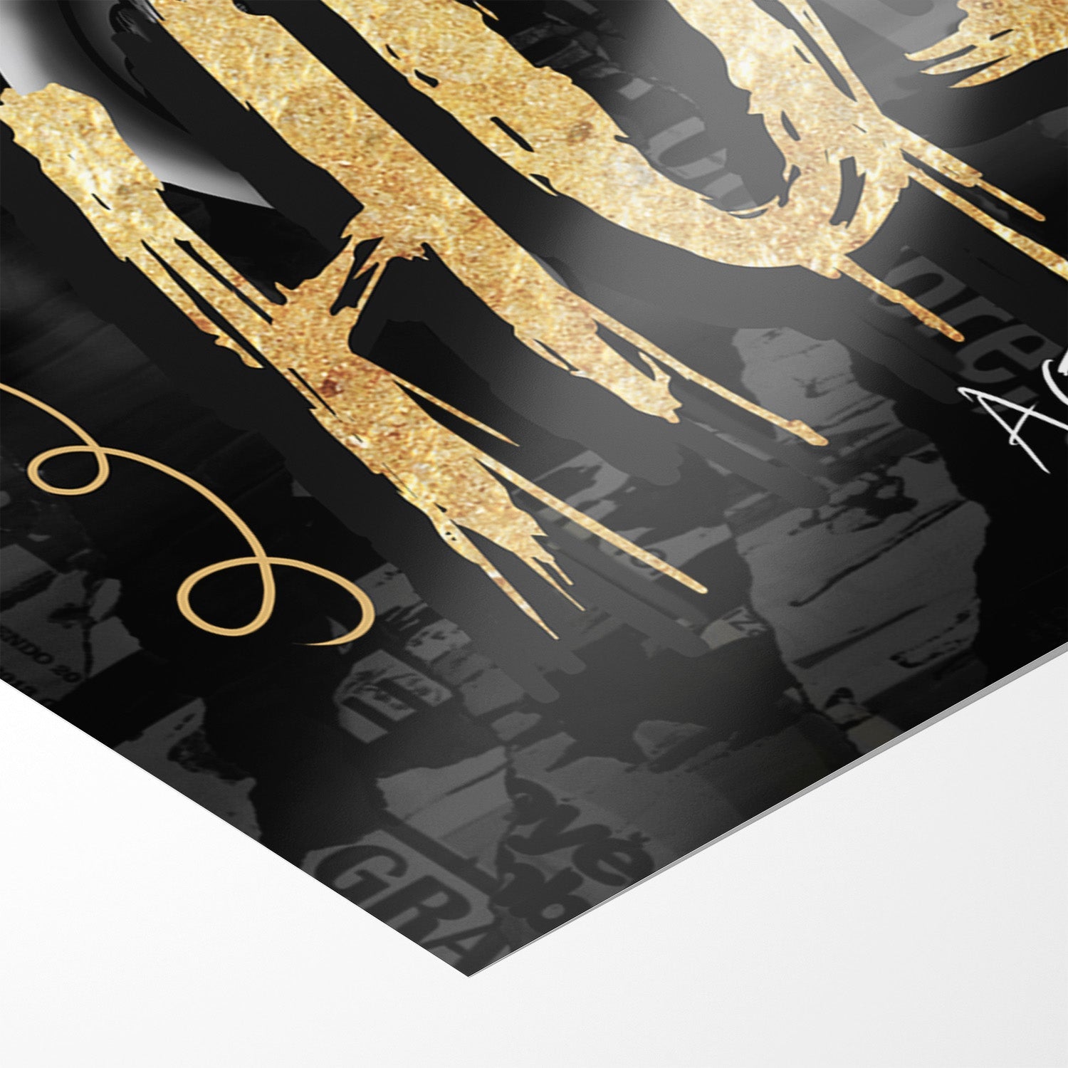 NO LUCK ALL HU$TLE*Papier*40x60*Papier*Kunstwerk*Masculina.nl