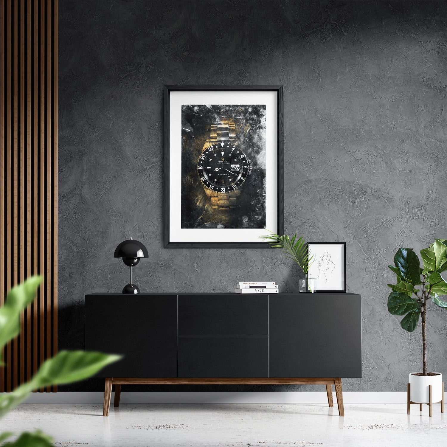 NO RISK NO ROLEX - GOLD*Papier*40x60 cm*Papier*Kunstwerk*Masculina.nl