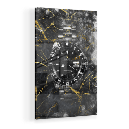 NO RISK NO ROLEX - MARBLE*Plexiglas*40x60 cm*Plexiglas*Kunstwerk*Masculina.nl
