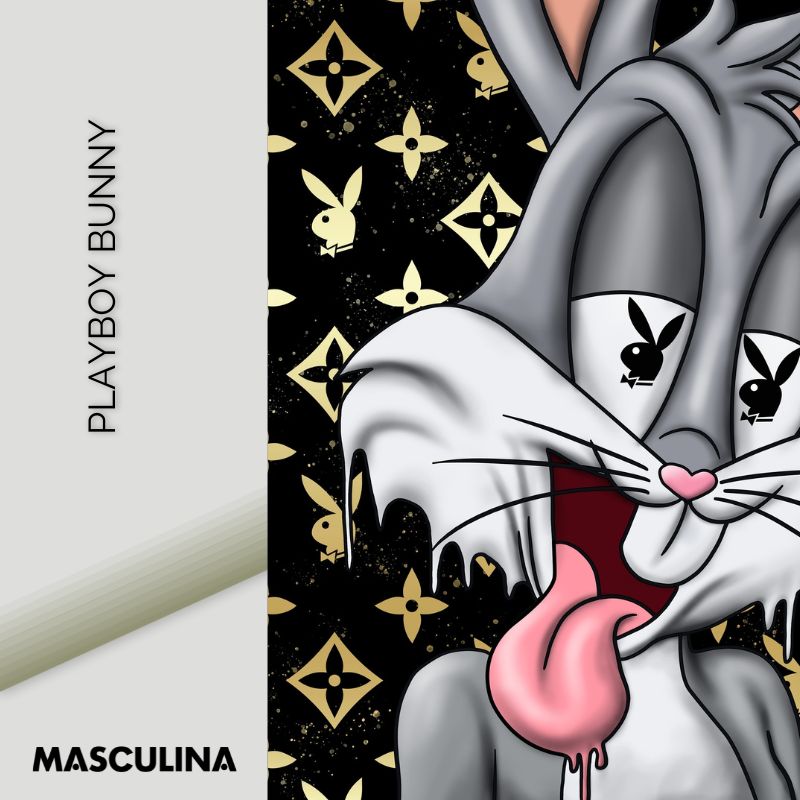 PLAYBOY BUNNY*Canvas*40x60 cm*Canvas*Kunstwerk*Masculina.nl