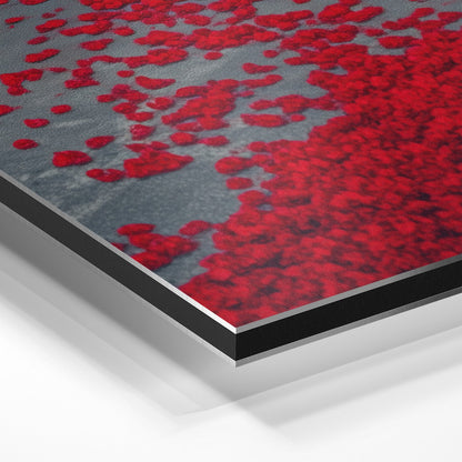 PORSCHE 992 GT3 RS x RED LEAVES*Dibond*40x60*Dibond*Kunstwerk*Masculina.nl