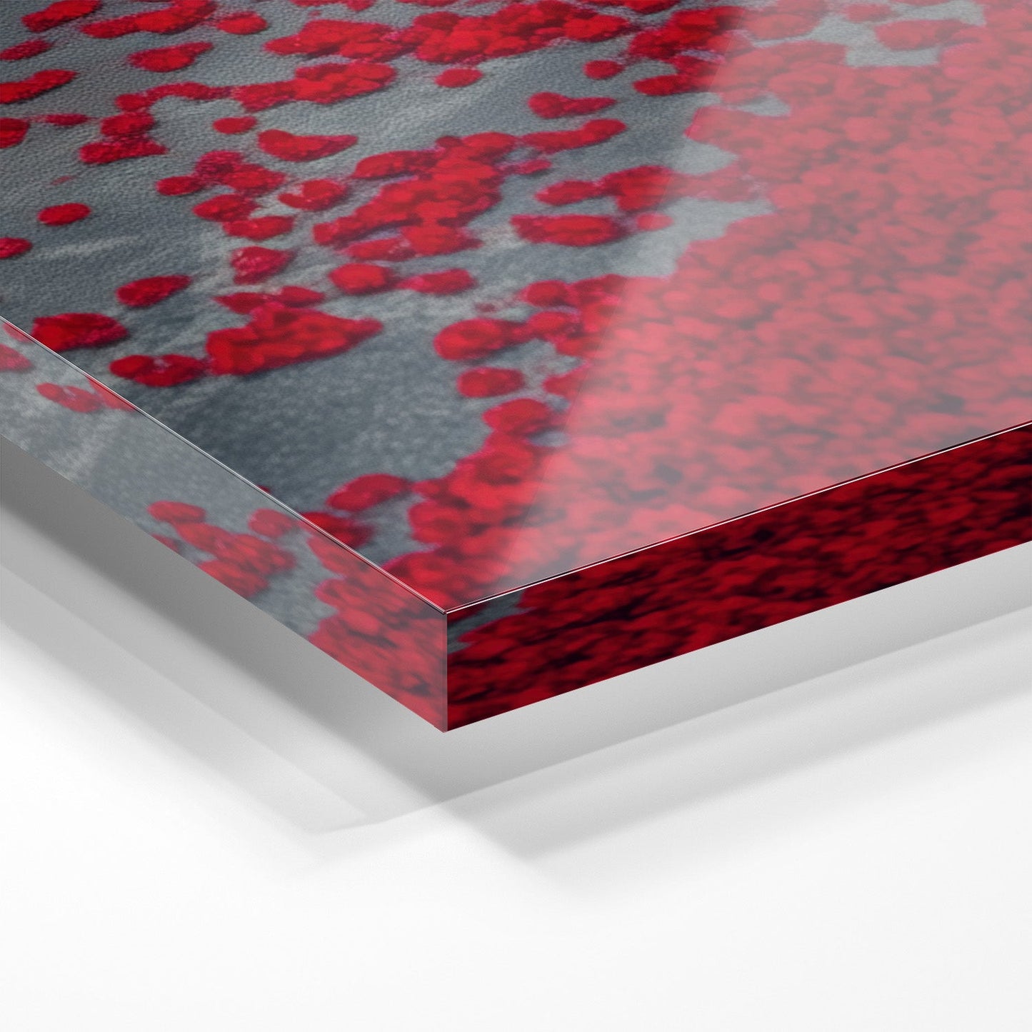 PORSCHE 992 GT3 RS x RED LEAVES*Plexiglas*40x60*Plexiglas*Kunstwerk*Masculina.nl