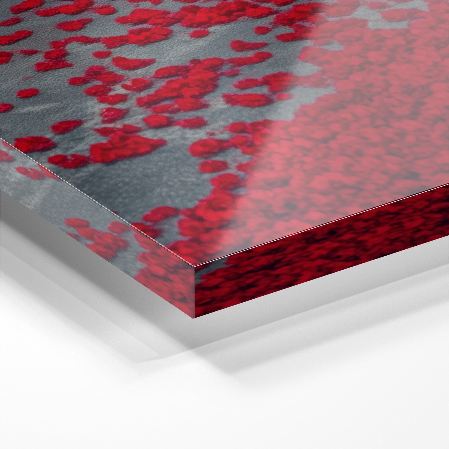 PORSCHE 992 GT3 RS x RED LEAVES*Plexiglas*40x60*Plexiglas*Kunstwerk*Masculina.nl