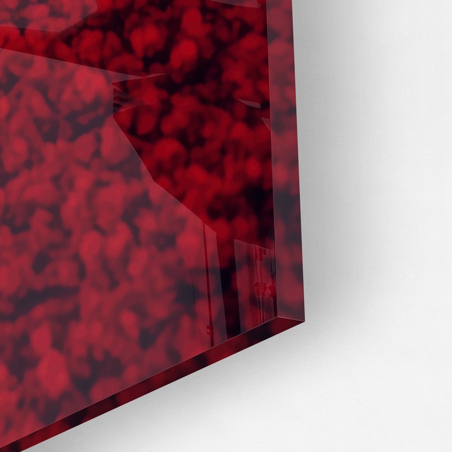 PORSCHE 992 GT3 RS x RED LEAVES*Plexiglas*40x60*Plexiglas*Kunstwerk*Masculina.nl