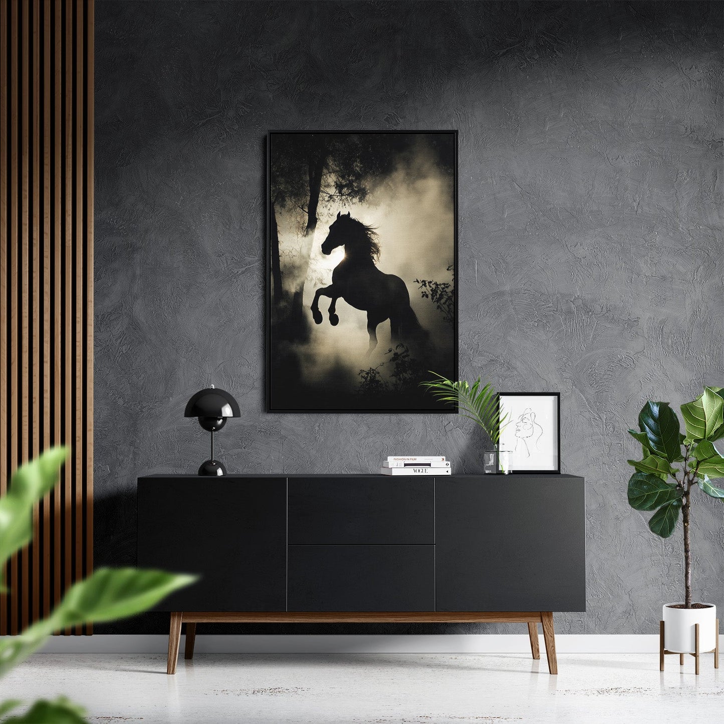 REARING IN THE WILD*Canvas*40x60*Baklijst*Kunstwerk*Masculina.nl