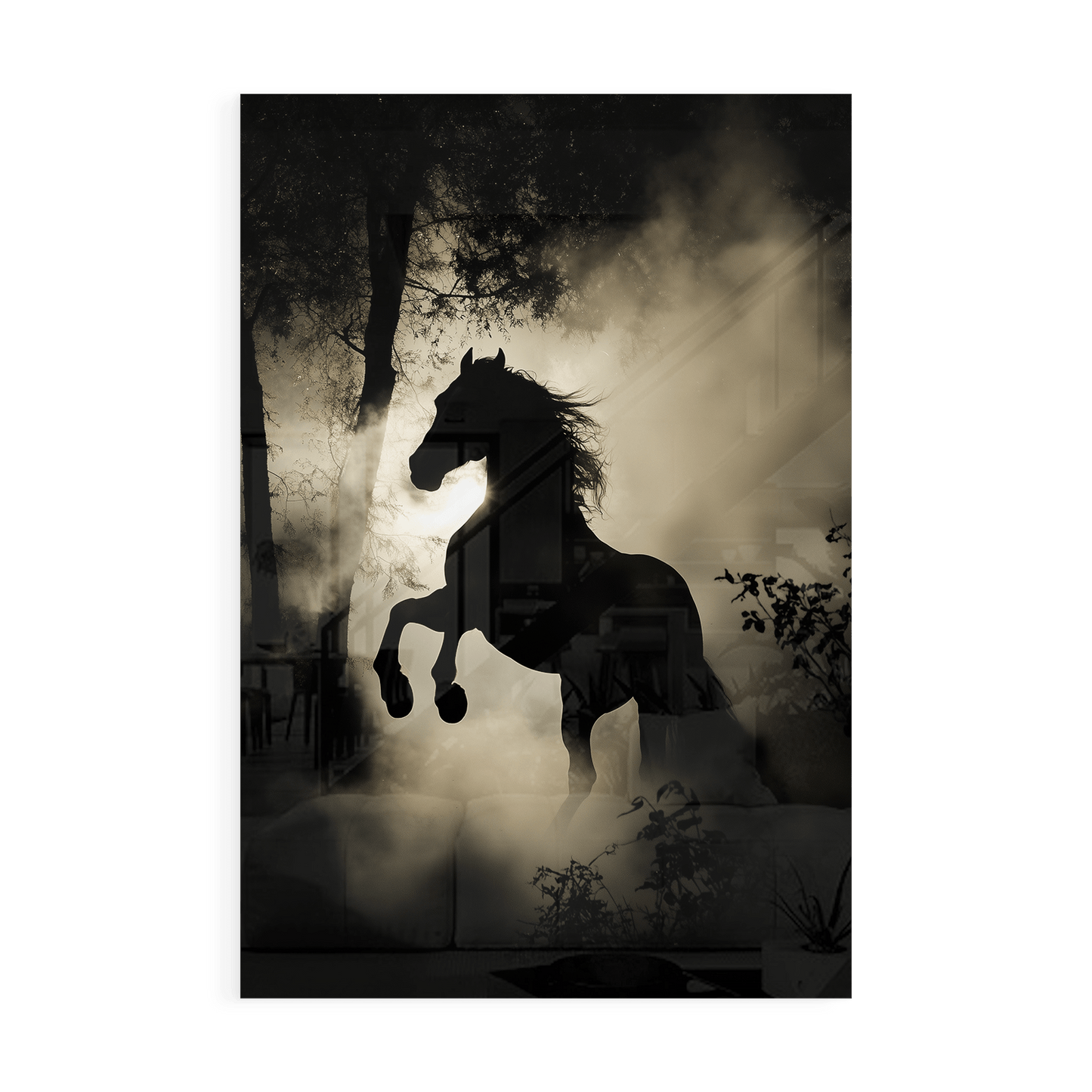 REARING IN THE WILD*Plexiglas*40x60*Plexiglas*Kunstwerk*Masculina.nl