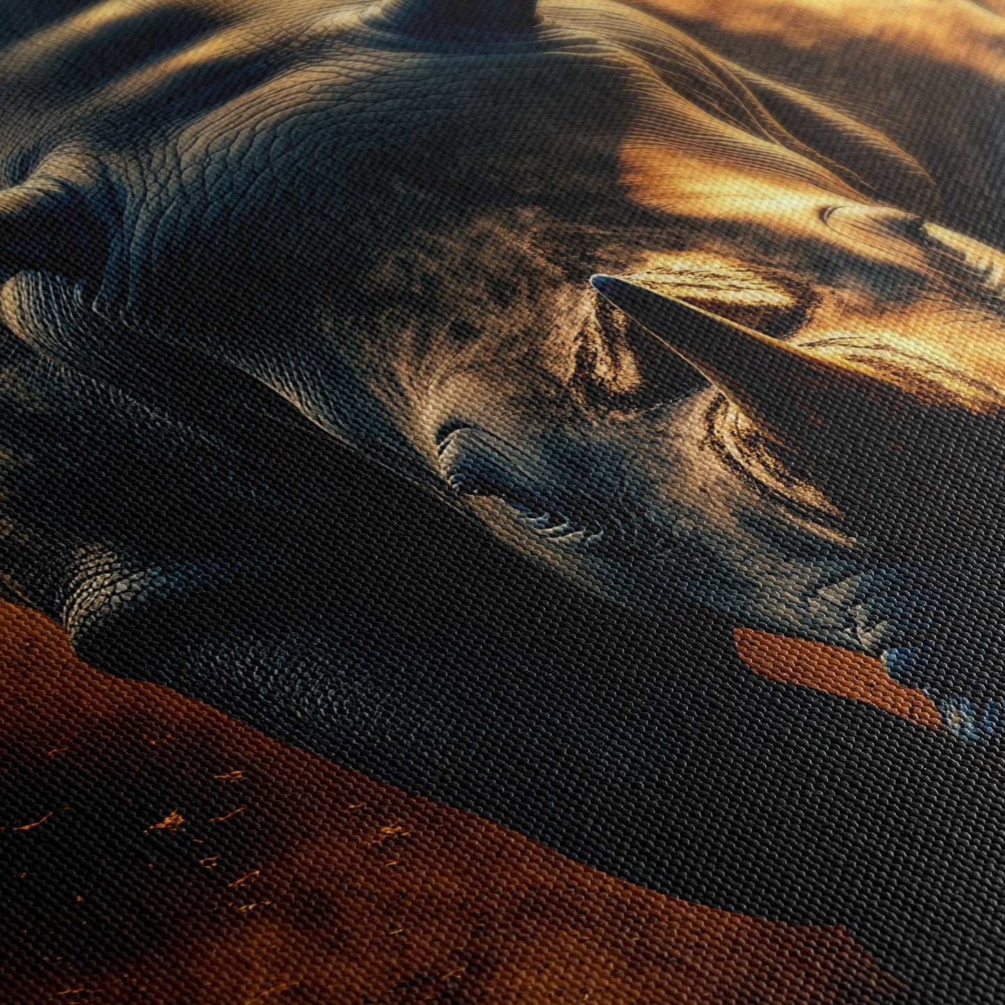 RHINO RAMPAGE*Canvas*40x60*Canvas*Kunstwerk*Masculina.nl