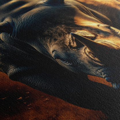 RHINO RAMPAGE*Canvas*40x60*Canvas*Kunstwerk*Masculina.nl