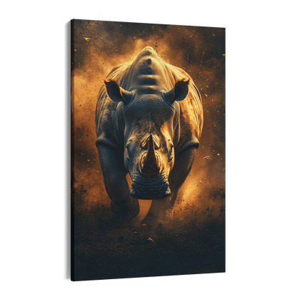 RHINO RAMPAGE*Canvas*40x60*Canvas*Kunstwerk*Masculina.nl