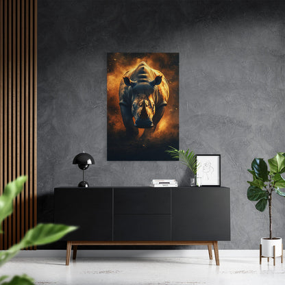 RHINO RAMPAGE*Canvas*40x60*Canvas*Kunstwerk*Masculina.nl